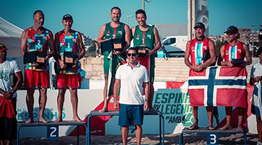 Dupla Ribeiro/Oliveira conquistaram o Espinho Beach Volleyball Legends